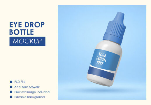 Eye Drop Bottle Mockup