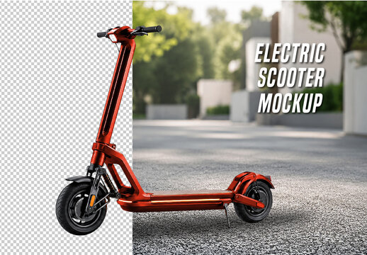 Electric Scooter Mockup