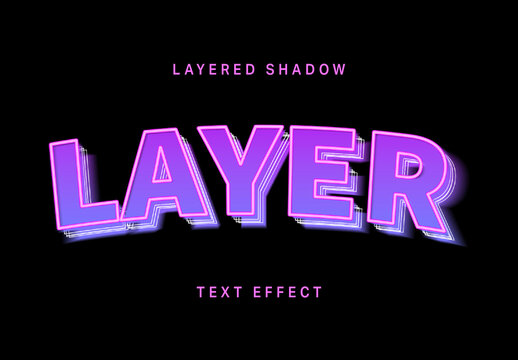 Layered Shadow Text Effect