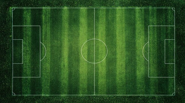 Overhead football lawn texture with crisp green line divisions, pure sports backdrop, high-res pattern