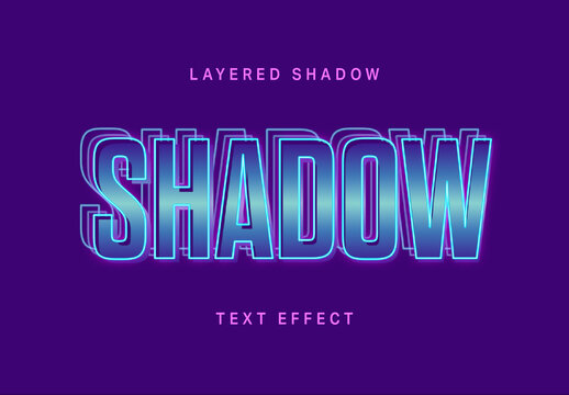 Layered Shadow Text Effect