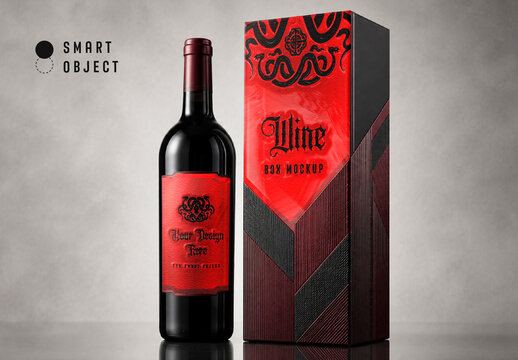 Wine Box Mockup