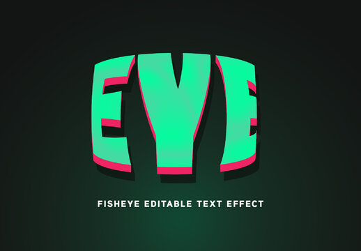 Fisheye Text Effect