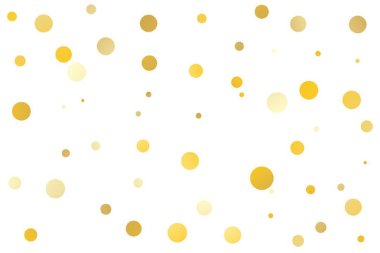Gold Confetti Falling on Transparent Background. Festive Celebrations. Vector Illustration