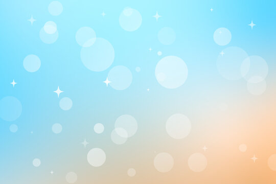 Abstract Blurred Summer Beach Background with Bokeh Light. Tropical Vacation Concept. Vector Illustration