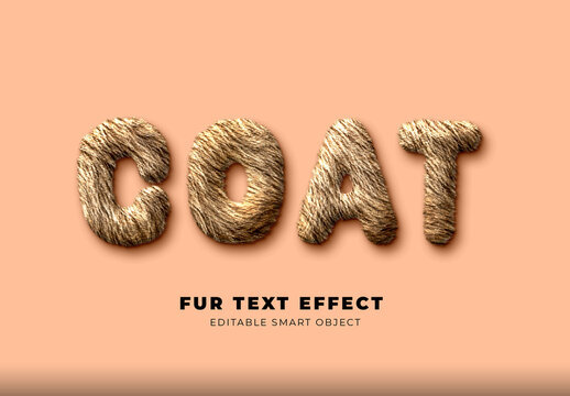 Fur Text Effect