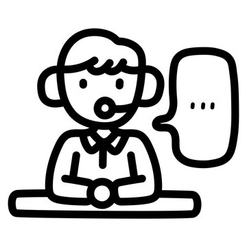 commentator illustration