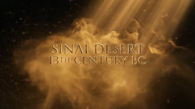 Sinai Desert 13th Century BC Historical Cinematic Title Animation
