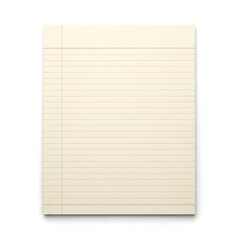 Naklejka premium A blank, lined notepad page with a yellow hue, ready for notes