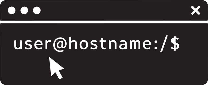 Terminal prompt, command line interface, user interface element, computer screen