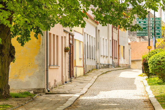 Spectacular Renaissance Architecture in Telc, Czech Republic, Colorful Historic Old Town Square and UNESCO World Heritage Site, Famous European Travel Destination with Well Preserved Medieval Building