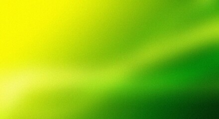 Smooth gradient background blending green and yellow tones Grainy Noise Texture Design for Retro Poster Header and Web Backdrop © Unique Images