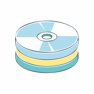 Stack of CDs or DVDs