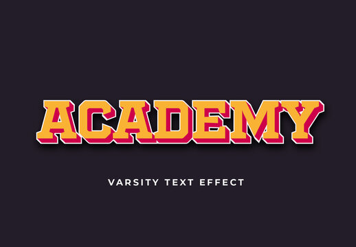 Varsity Text Effect