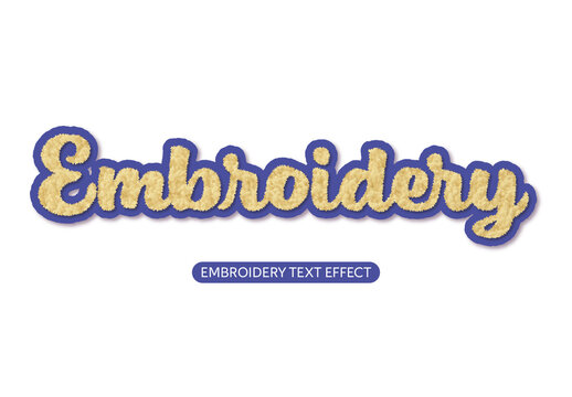 Embroidery Text Effect
