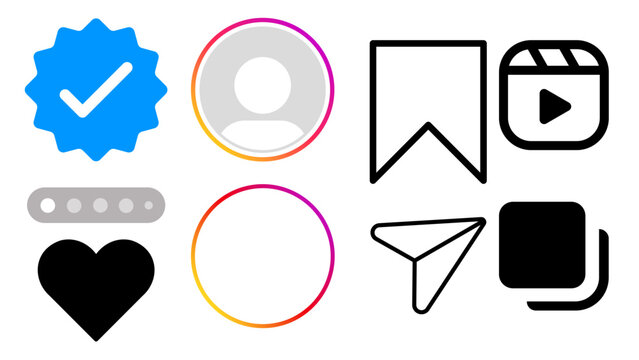 Folha de icones de Social media