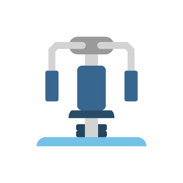 pec deck machine blue colour style icon