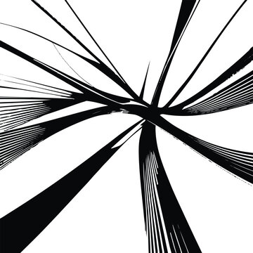Bold black geometric flowing lines, white background, perfectly smooth vector curves, crisp isolated strokes, ultra high resolution, ideal for Illustrator live trace 1