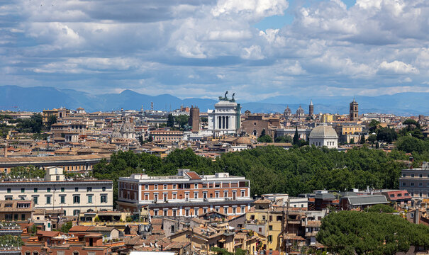 View of Rome from Janiculum hill