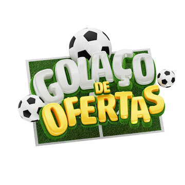 Golaco De Ofertas Selo 3D Brasil Copa do Mundo