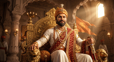 Fototapeta premium Rajyabhishek Sohala | chhatrapati shivaji maharaj Rajyabhishek sohala | Shivaji maharaj