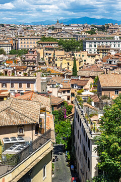 View of Rome from Janiculum hill