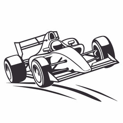 Obraz premium bolide race car logo icon. Transport elements. Premium quality graphic design icon. Simple icon for websites, web design, mobile app, info graphics