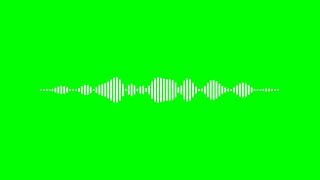 Sound wave pattern displayed on green screen output_20260519_234434