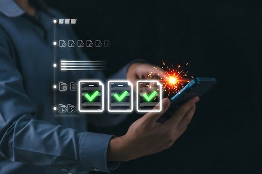 quality control manager uses smart checklist, approval workflow, document verification, process automation, compliance tracking, digital forms