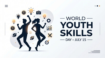 Obraz premium Energetic World Youth Skills Day Celebration with Creative Talent and Empowered Future Generation