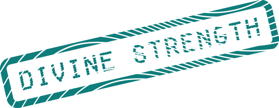 Divine Strength Acknowledgment Stamp for Resilience and Indomitable Resolve