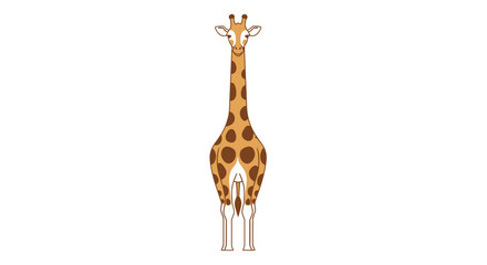 Giraffe standing tall with spots. © Ahmad