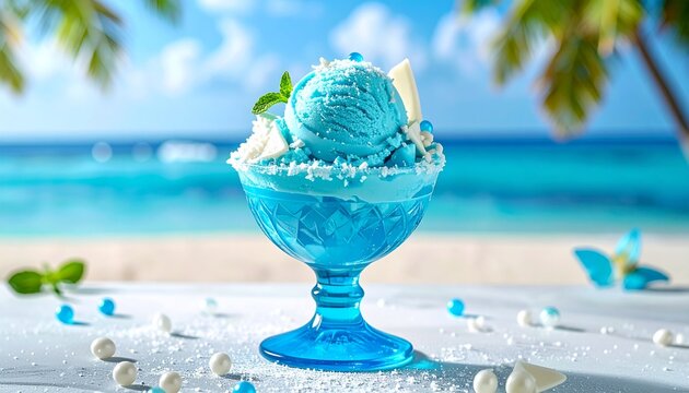 Blaue-Lagune-Eisbecher