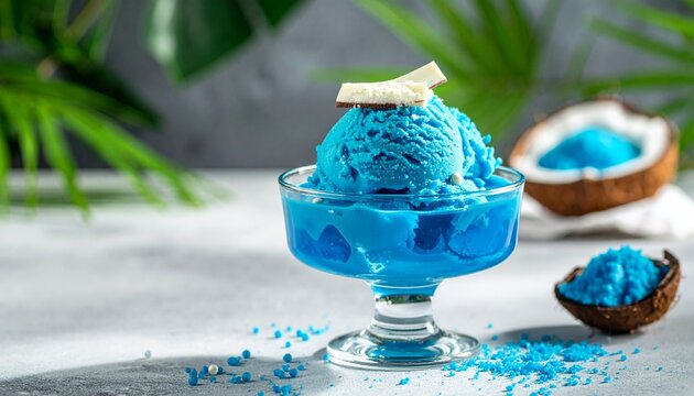 Blaue-Lagune-Eisbecher