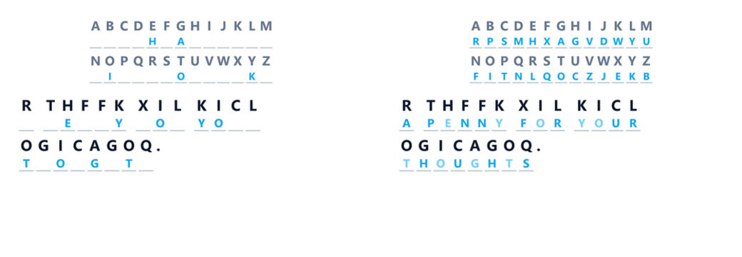 Letter cryptogram