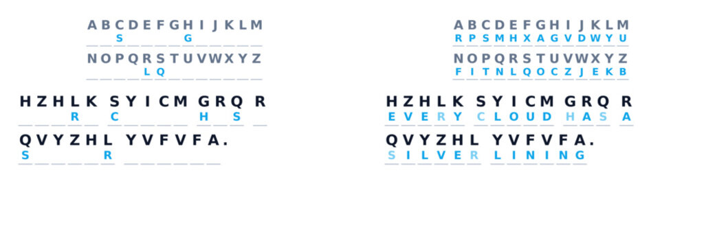 Letter cryptogram