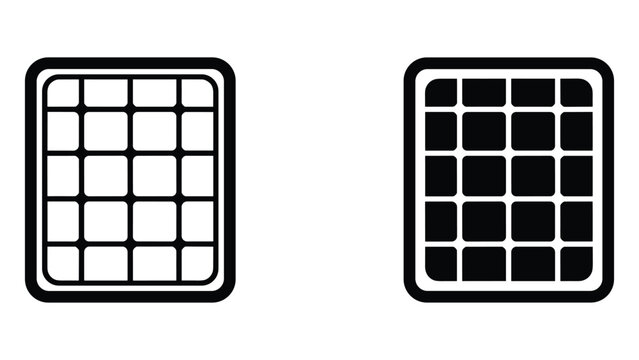 Grid pattern icon square with rounded corners