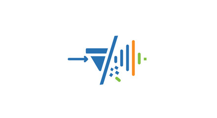 Sound Wave Graphic Equalizer Icon. © Asryaa