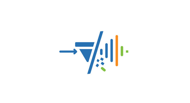 Sound Wave Graphic Equalizer Icon.