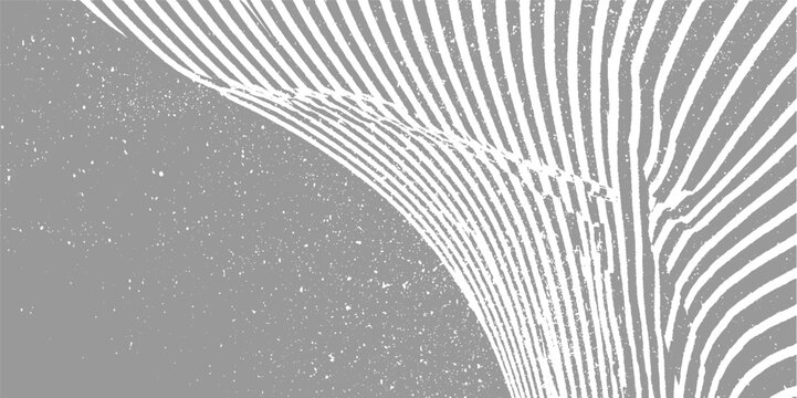 Abstract grey background with white curved lines and speckles