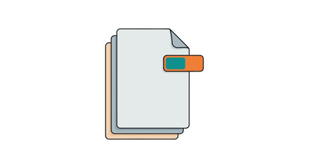 Stack of paper office documents. © bramastaa