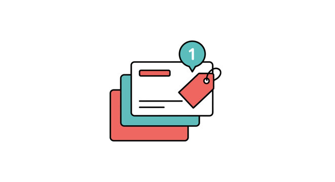 Stack of documents with notification.