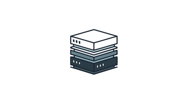 Stack of computer server hardware.
