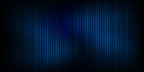 Fototapeta premium Blue light rays shining in dark space with lens flares