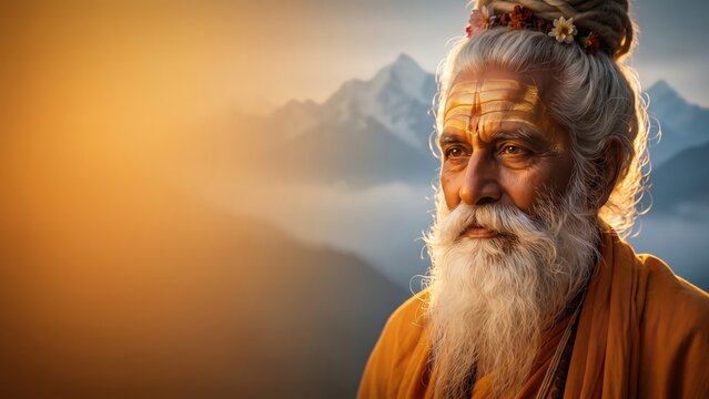 Sacred Portrait Of Sage Veda Vyasa &ndash; Divine Wisdom