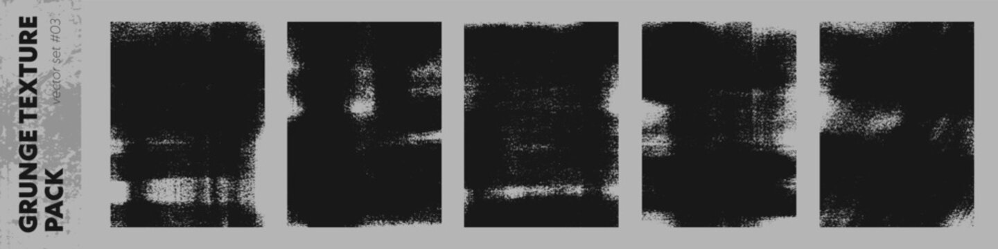 Distressed grunge vector pack with linocut stamp prints and ink roller marks.Rough photocopy textures with worn edges and dense toner noise.Bold urban overlays set for poster designs,packaging,layouts