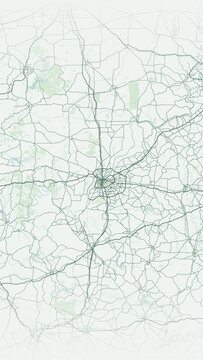 Modern minimalist vector map of Louisville, Kentucky, USA. High-quality scalable illustration of Louisville city grid, Ohio River, Downtown, Churchill Downs, and highway infrastructure for posters.