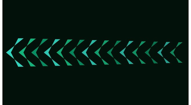 Green chevron arrow pattern motion animation background, for modern digital