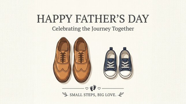 Happy fathers day celebrating football world cup journey together