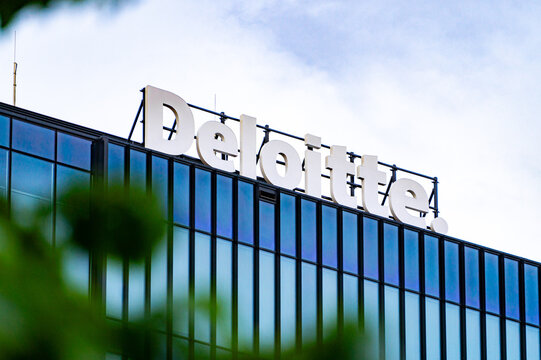 Deloitte office building in Gdansk. Global provider of audit, assurance and finance advisory